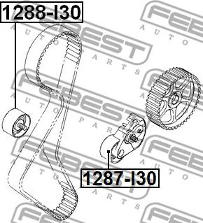 Febest 1288-I30 - Направляющий ролик, зубчатый ремень avtokuzovplus.com.ua