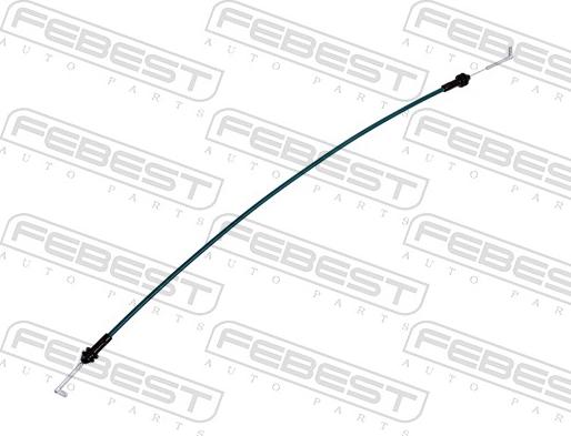 Febest 1299-DCCER - Трос, замок дверей autocars.com.ua