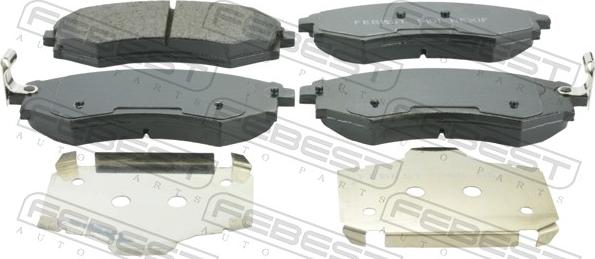 Febest 1401-REXIF - Гальмівні колодки, дискові гальма autocars.com.ua