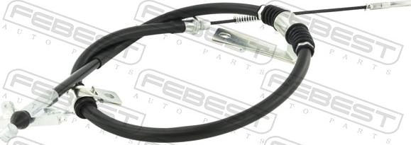 Febest 14100-KYR05RH - Трос, гальмівна система autocars.com.ua