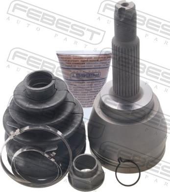 Febest 1410-REXII - Шарнірний комплект, ШРУС, приводний вал autocars.com.ua