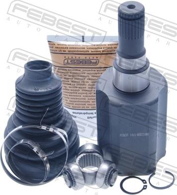 Febest 1411-REXIIAWD - Шарнірний комплект, ШРУС, приводний вал autocars.com.ua