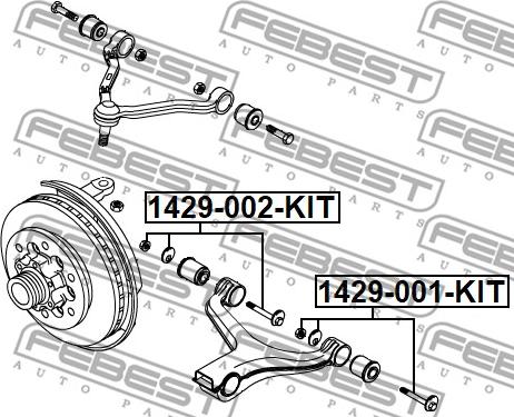 Febest 1429-002-KIT - Болт регулировки развала колёс avtokuzovplus.com.ua