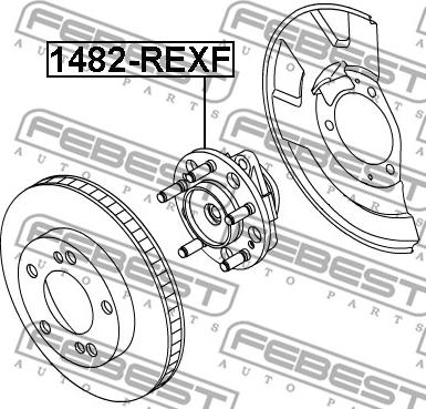 Febest 1482-REXF - Маточина колеса autocars.com.ua