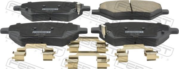 Febest 1501-T15F - Гальмівні колодки, дискові гальма autocars.com.ua