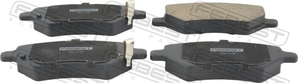 Febest 1501-T19F - Гальмівні колодки, дискові гальма autocars.com.ua