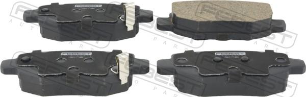 Febest 1501-T19R - Гальмівні колодки, дискові гальма autocars.com.ua