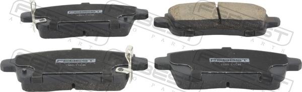 Febest 1501-T1CR - Гальмівні колодки, дискові гальма autocars.com.ua