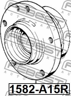 Febest 1582-A15R - Маточина колеса autocars.com.ua