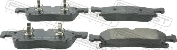 Febest 1601-166F - Гальмівні колодки, дискові гальма autocars.com.ua