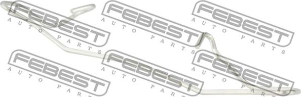 Febest 1603-001 - Пружина, колодки дискового гальма autocars.com.ua