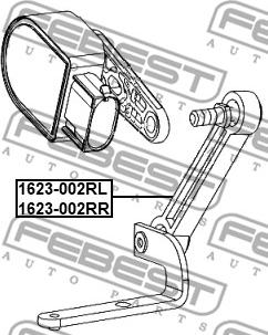 Febest 1623-002RR - Підвіска, стійка валу autocars.com.ua