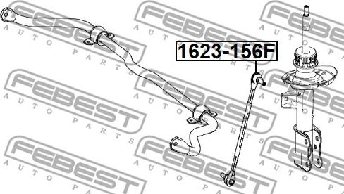 Febest 1623-156F - Тяга / стійка, стабілізатор autocars.com.ua