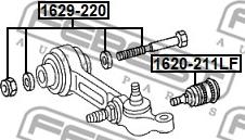 Febest 1629-220 - Болт регулировки развала колёс avtokuzovplus.com.ua