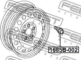 Febest 1685B-002 - Болт крепления колеса autodnr.net