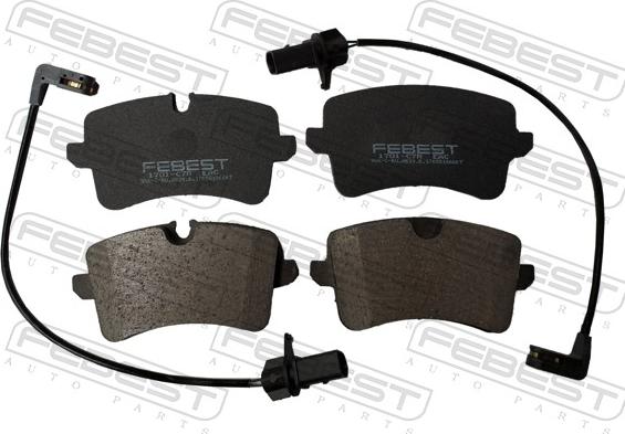 Febest 1701-C7R - Гальмівні колодки, дискові гальма autocars.com.ua