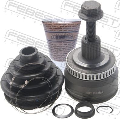 Febest 1710-099A45 - Шарнірний комплект, ШРУС, приводний вал autocars.com.ua