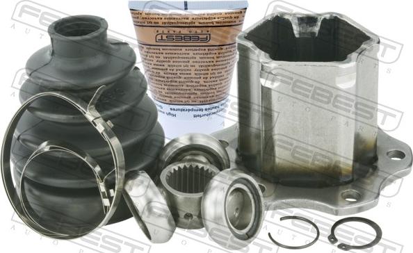 Febest 1711-Q5LH - Шарнірний комплект, ШРУС, приводний вал autocars.com.ua