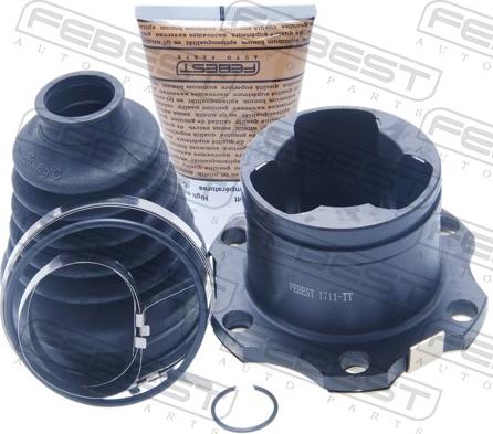 Febest 1711-TT - Шарнірний комплект, ШРУС, приводний вал autocars.com.ua