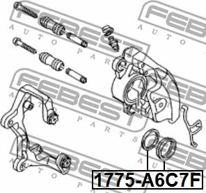 Febest 1775-A6C7F - Ремкомплект, тормозной суппорт avtokuzovplus.com.ua