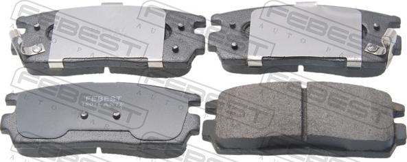 Febest 1801-ANTF - Гальмівні колодки, дискові гальма autocars.com.ua