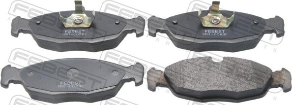 Febest 1801-CORBF - Гальмівні колодки, дискові гальма autocars.com.ua
