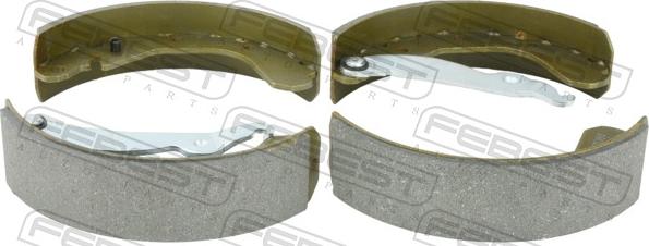 Febest 1802-ASGR - Гальмівні колодки autocars.com.ua