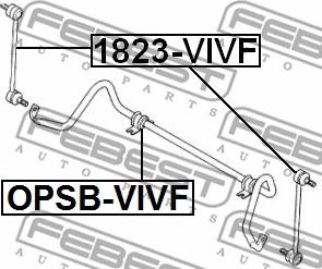 Febest 1823-VIVF - Тяга / стійка, стабілізатор autocars.com.ua