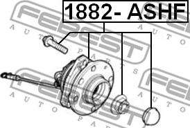 Febest 1882-ASHF - Ступица колеса, поворотный кулак avtokuzovplus.com.ua