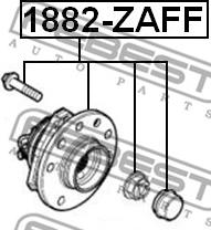 Febest 1882-ZAFF - Ступица колеса, поворотный кулак avtokuzovplus.com.ua