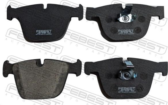 Febest 1901-E70R - Гальмівні колодки, дискові гальма autocars.com.ua