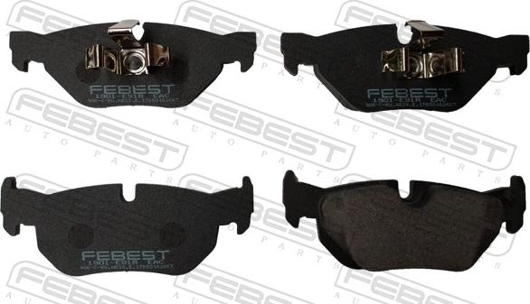 Febest 1901-E91R - Гальмівні колодки, дискові гальма autocars.com.ua