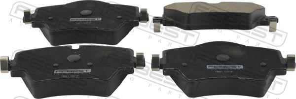 Febest 1901-G01F - Гальмівні колодки, дискові гальма autocars.com.ua