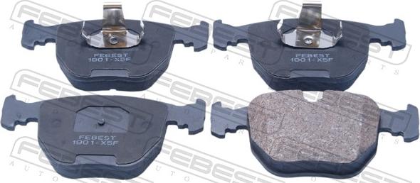Febest 1901-X5F - Гальмівні колодки, дискові гальма autocars.com.ua
