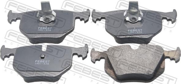 Febest 1901-X5R - Гальмівні колодки, дискові гальма autocars.com.ua