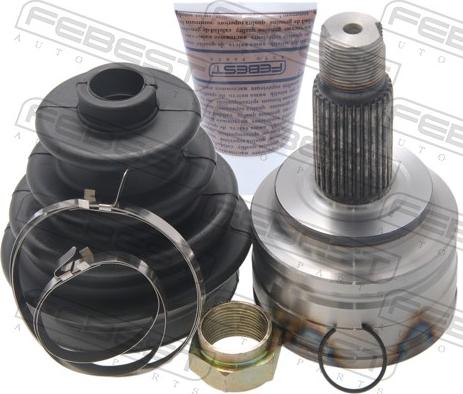 Febest 1910-X3 - Шарнірний комплект, ШРУС, приводний вал autocars.com.ua