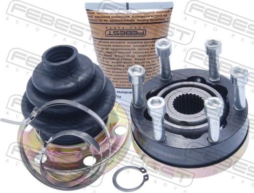 Febest 1911-E34 - Шарнірний комплект, ШРУС, приводний вал autocars.com.ua