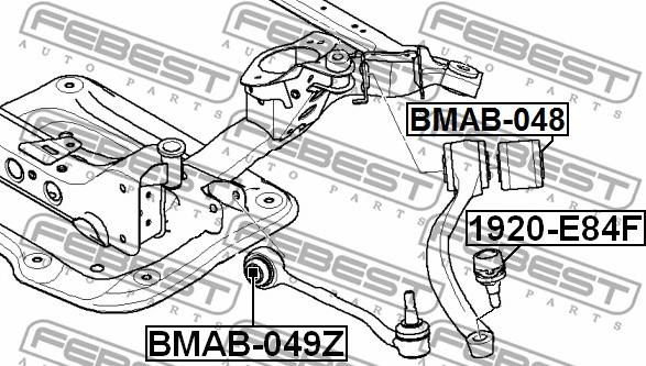 Febest 1920-E84F - Несучий / направляючий шарнір autocars.com.ua