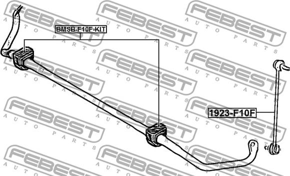 Febest 1923-F10F - Тяга / стойка, стабилизатор avtokuzovplus.com.ua