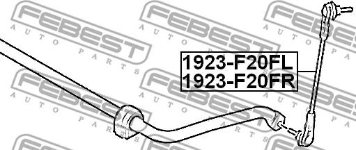 Febest 1923-F20FL - Тяга / стойка, стабилизатор avtokuzovplus.com.ua