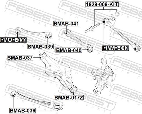 Febest 1929-011-KIT - Болт регулировки развала колёс avtokuzovplus.com.ua