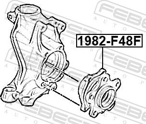 Febest 1982-F48F - Маточина колеса autocars.com.ua