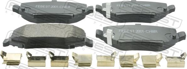 Febest 2001-CHIIIR - Гальмівні колодки, дискові гальма autocars.com.ua