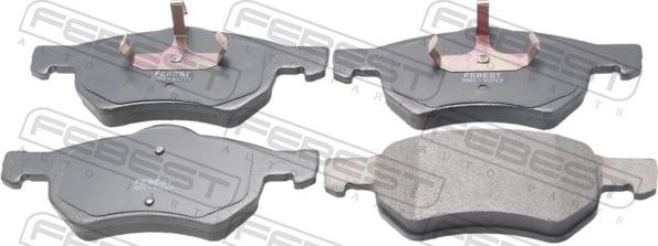 Febest 2001-VOYF - Гальмівні колодки, дискові гальма autocars.com.ua