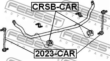 Febest 2023-CAR - Тяга - Стійка стабілізатора autocars.com.ua