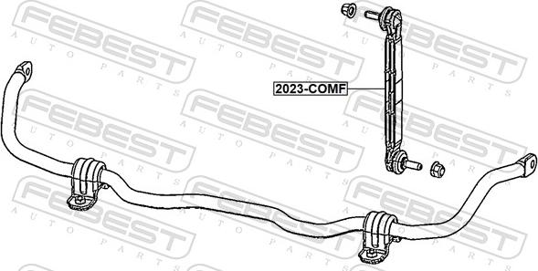 Febest 2023-COMF - Тяга / стійка, стабілізатор autocars.com.ua