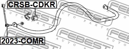 Febest CRSB-CDKR - Втулка, стабілізатор autocars.com.ua