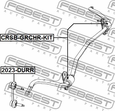 Febest CRSB-GRCHR-KIT - Ремкомплект, подшипник стабилизатора avtokuzovplus.com.ua