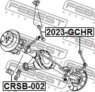 Febest 2023-GCHR - Тяга / стойка, стабилизатор avtokuzovplus.com.ua