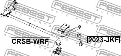 Febest 2023-JKF - Тяга / стійка, стабілізатор autocars.com.ua